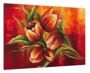 Obraz tulipánov na stenu (Obraz 60x40cm)