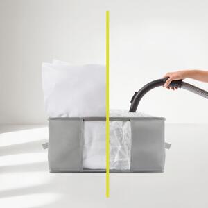 Vákuový plastový úložný box na oblečenie 40x40x25 cm – Homéa