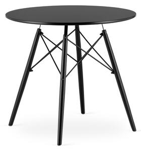 Jedálenský stôl 80 cm čierny