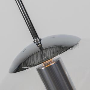 Škandinávska závesná lampa chróm s čírym sklom - Ball 30