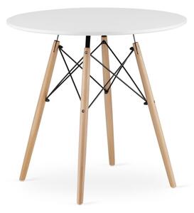 Jedálenský stôl 80 cm biely
