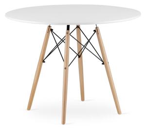 Jedálenský stôl 100 cm biely
