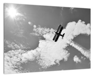 Obraz letiaceho lietadla (Obraz 60x40cm)