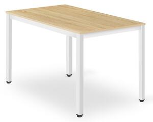 Stôl TESSA 120cm x 60cm - dub / biele nohy
