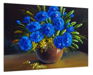 Obraz kvetov vo váze (Obraz 60x40cm)