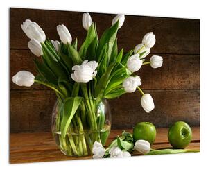 Váza s tulipány - obraz (Obraz 60x40cm)