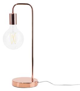 Stolná lampa medená industriálna minimalistická bez tienidla