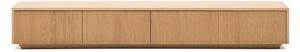 TV stolík v dekore duba v prírodnej farbe 200x30x40 cm Helvine – Kave Home