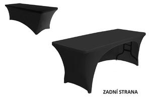 TENTino Elastický poťah CATERING na skladací stôl 180-183x76 cm 1x VÝKROJ Farba obrusu: ČIERNA / BLACK