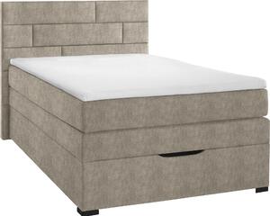 BOXSPRINGOVÁ POSTEĽ, 120/200 cm, taupe Carryhome - Postele