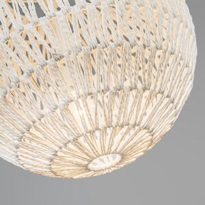Retro závesná lampa biela 40 cm - Lina Ball 40