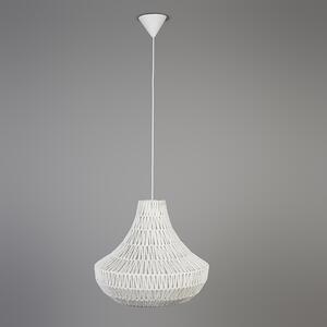 Retro závesná lampa biela 50 cm - Lina Cono 50