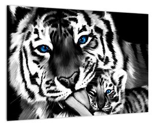 Tiger s mláďaťom, obraz (Obraz 60x40cm)
