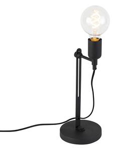 Priemyselná stolová lampa čierna - Slide