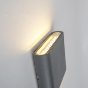Nástenné svietidlo antracitové 11,5 cm vrátane LED IP65 - Batt