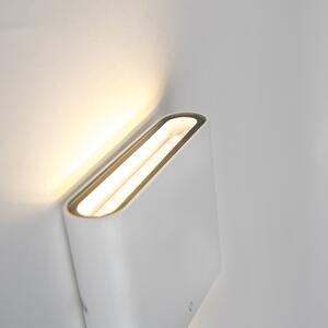 Moderné vonkajšie nástenné svietidlo biele 11,5 cm vrátane LED - Batt