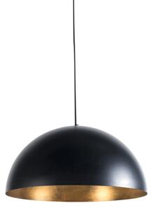 Priemyselná závesná lampa čierna so zlatom 50 cm - Magna Eco