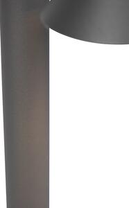Moderné stojace vonkajšie svietidlo tmavošedé 65cm - Humilis