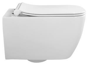 Isvea VEA závesná WC misa Rimless, 34,5x52cm, biela