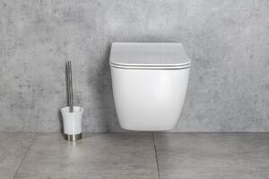 Isvea VEA závesná WC misa Rimless, 34,5x52cm, biela