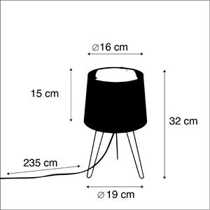 Moderná stolná lampa čierna - Lofty