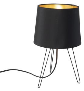 Moderná stolná lampa čierna - Lofty