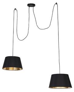 Moderná závesná lampa čierna - Lofty
