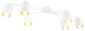 Moderné stropné svietidlo biele 6 svetiel - Lofty
