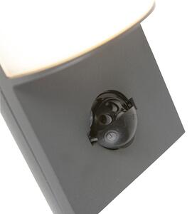 Moderné vonkajšie nástenné svietidlo tmavošedé s pohybovým senzorom - Harry