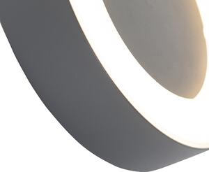 Nástenné a stropné svietidlo sivé okrúhle IP54 - Ariel