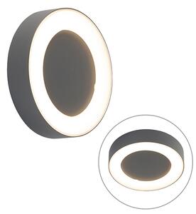 Nástenné a stropné svietidlo sivé okrúhle IP54 - Ariel