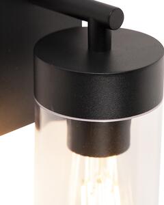 Moderné vonkajšie nástenné svietidlo čierne - Rullo