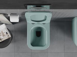 Mexen Teo, závesné WC Rimless s WC doskou slim, duroplast, zelená matná, 30854048