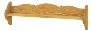 Massive home | Dřevěná polička Corona XII CST12 Tmavý vosk