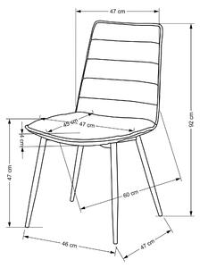 Jedálenská stolička SCK-493 sivá/čierna