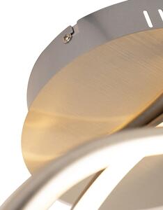 Dizajnové stropné svietidlo oceľové vrátane LED - viola