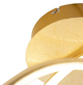 Dizajnové stropné svietidlo zlaté vrátane LED - Viola