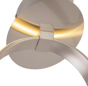 Dizajnové stropné svietidlo oceľové stmievateľné vrátane LED - Viola Due