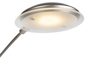 Podlahová lampa z ocele vrátane LED s dotykovým stmievačom - Sixties Trento