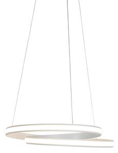 Moderné závesné svietidlo biele 55cm vrátane LED - Jarabina
