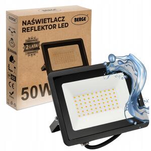 BERGE LED reflektor 50W IP65 studená biela