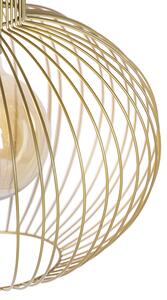 Dizajnové závesné svietidlo zlaté - Wire Bake
