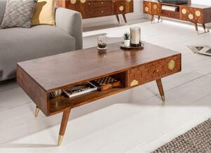 Massive home | Konferenční stolek Mystic Gold 117 cm masiv akácie 39948