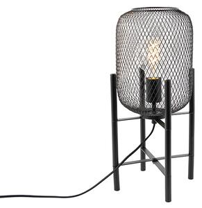 Moderná čierna stolová lampa - Bliss Mesh