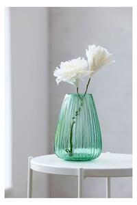 Zelená sklenená váza Bitz Kusintha, výška 22 cm