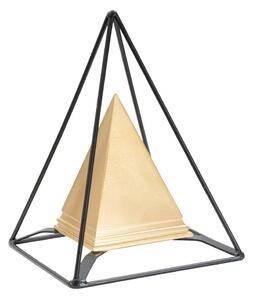 Kovová soška v zlatom dekore Mauro Ferretti Piramid