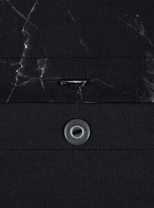 Čierne obliečky na jednolôžko z bavlneného perkálu Westwing Collection Malin, 155 x 220 cm