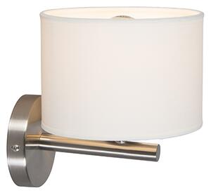 Moderné nástenné svietidlo biele okrúhle - VT 1