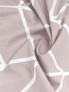 Ružové bavlnené obliečky na jednolôžko by46 Mirja, 155 x 220 cm