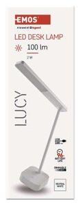 Emos LUCY biela Z7626 - LED stolná lampa